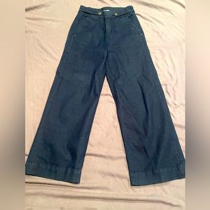 EUC Loft wide leg denim, size 2.